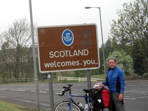 Entering Scotland