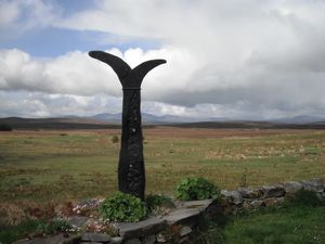 Unusual signpost at the Crask Inn