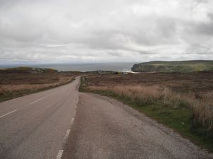 The coast road nine miles east of Bettyhill