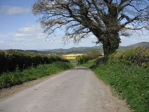 Just over a mile east of Bishop's Castle