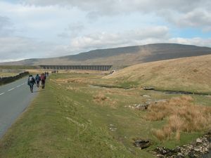 Approaching Ribblehead viaduct