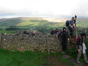 on the way up Pen-y-Ghent