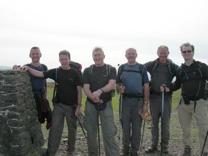 Ingleborough: Andrew, Alan, Roy, Godfrey, Jeremy & Martin