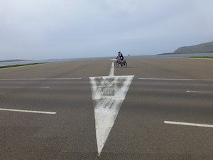 Crossing the runway